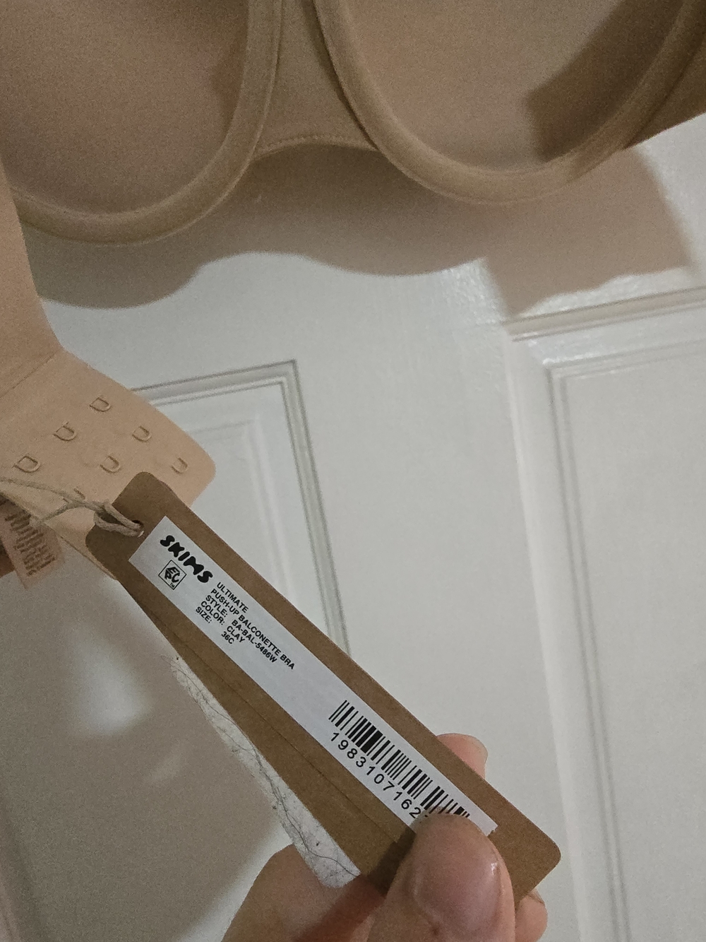 SKIMS Ultimate Push-up Balconette Bra Color Clay Size 36C - Picture 4 of 4